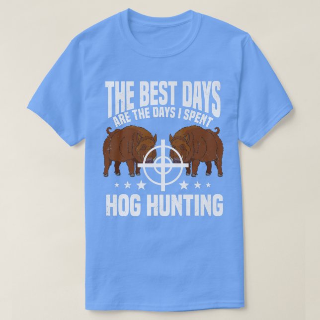Camiseta Hog Huntin Boar Pig Hunter Premium (Frente do Design)
