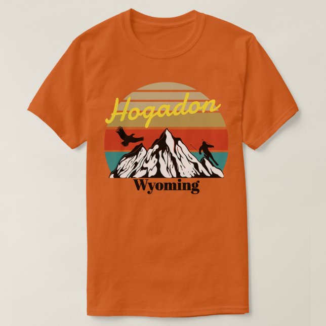 Camiseta Hogadon Basin ski Wyoming (Frente do Design)