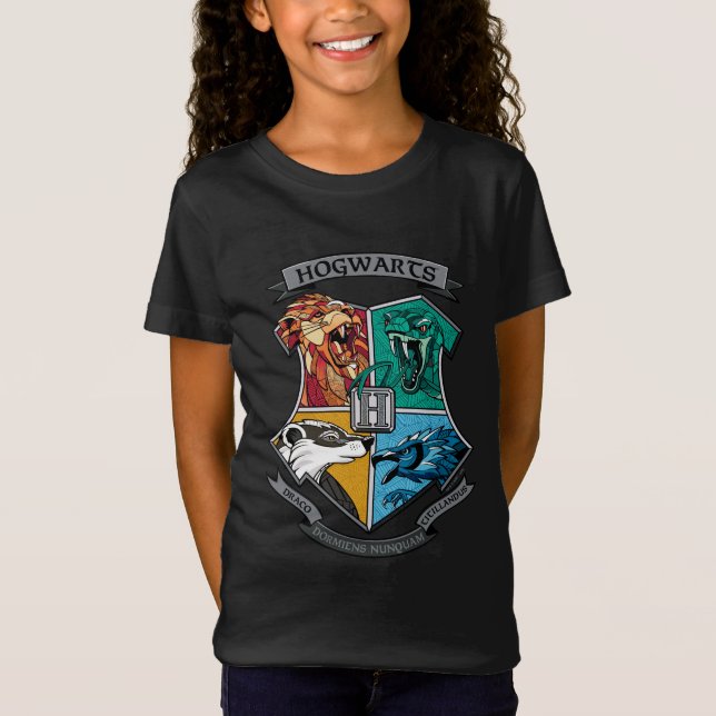 Camiseta HOGWARTS™ Crosshatch Emblem (Frente)