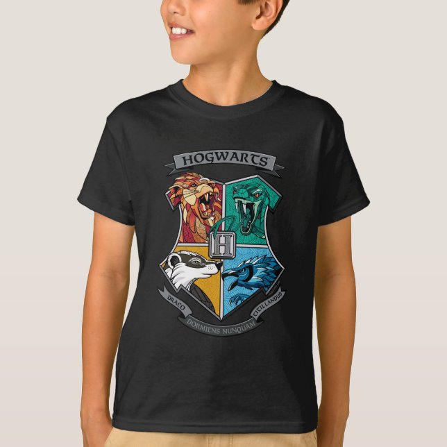Camiseta HOGWARTS™ Crosshatch Emblem (Frente)