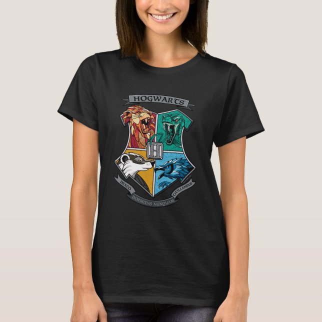 Camiseta HOGWARTS™ Crosshatch Emblem (Frente)