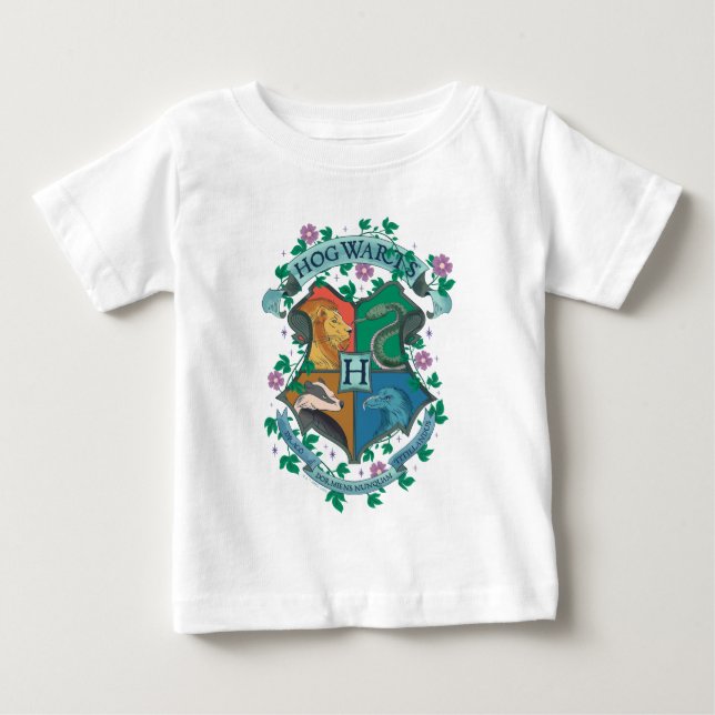 Camiseta HOGWARTS™ Floral Crest (Frente)