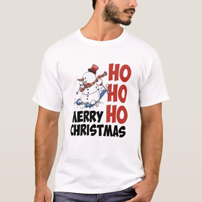 Camiseta Hohoho Merry Christmas. (Frente)