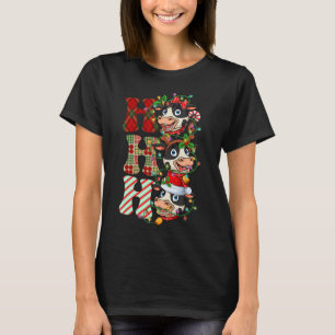 Camiseta Hohoho Vaca Papai Noel Hat Reindeer Feliz Christm
