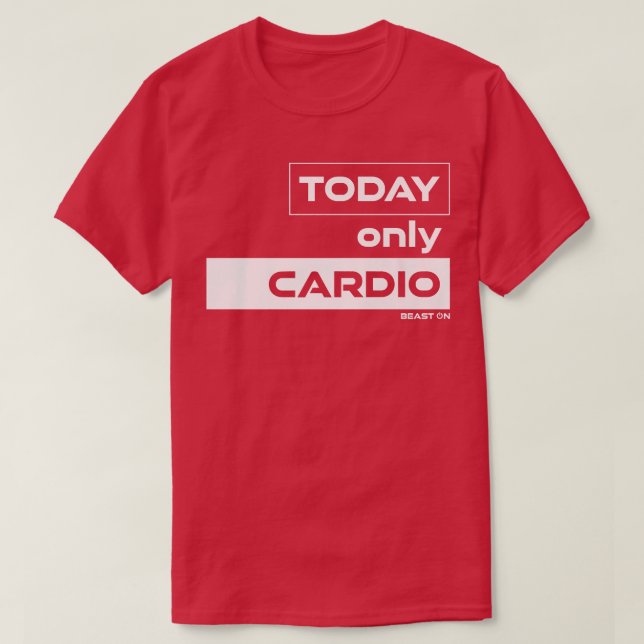 Camiseta Hoje Apenas Malhação de Motivação do Gym de Treina (Frente do Design)