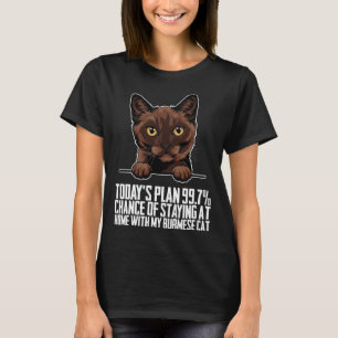 Camiseta Hoje é a chance de ficar em casa com o meu hambúrg