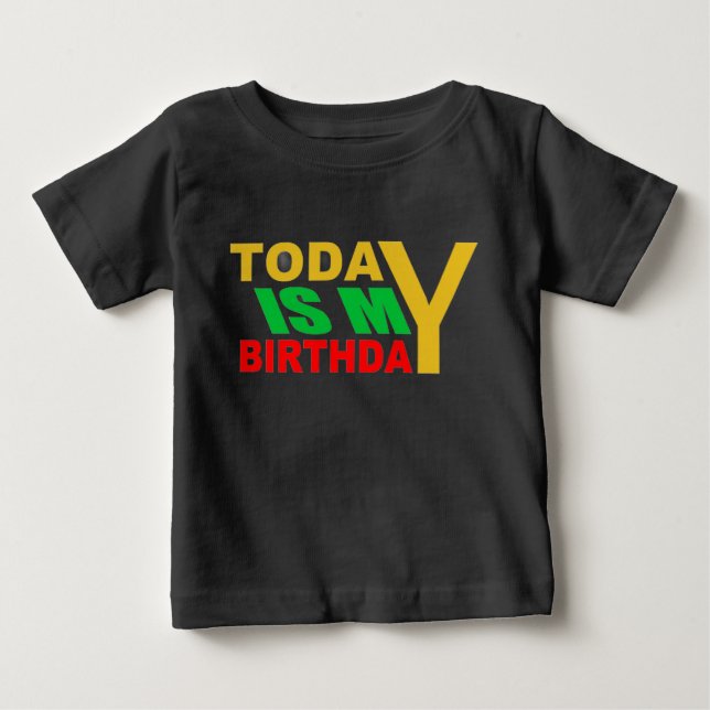 Camiseta Hoje é meu aniversário (Frente)