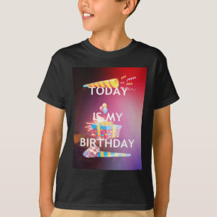 CAMISETA HOJE É MEU ANIVERSÁRIO