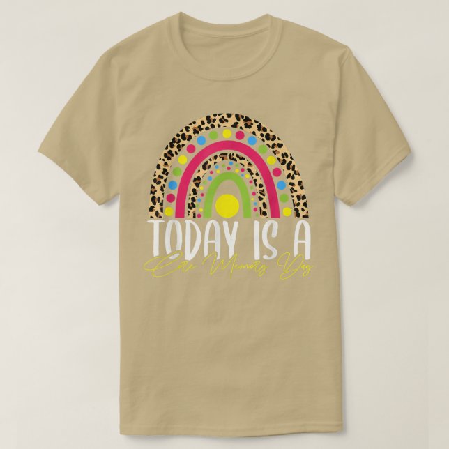 Camiseta Hoje é um dia de memória principal Leopardo Boho A (Frente do Design)