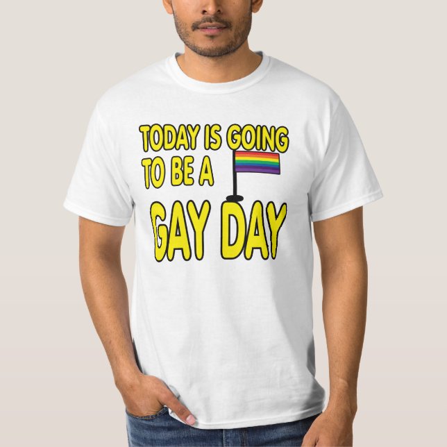 Camiseta Hoje é um gay. (Frente)