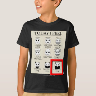 Camiseta Hoje eu sinto o mau caótico