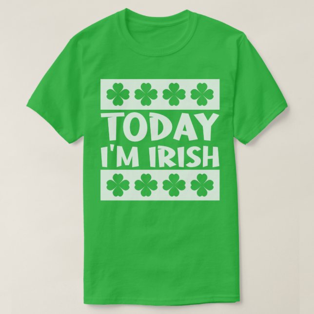 Camiseta Hoje Eu Sou Irlandês (Frente do Design)