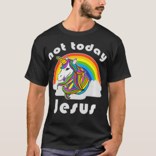 Camiseta Hoje Jesus Unicórnio Rainbow