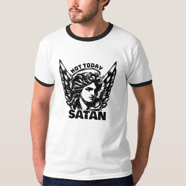 Camiseta Hoje não é o Anjo do Arco satã (Frente)