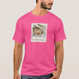 Camiseta Hoje Não, Humano - Memórias de Gatos