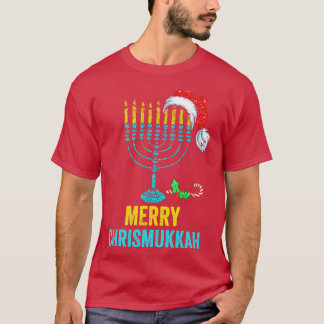 Camiseta Hoje não Papais noeis Hanukkah Chanukah Santa Hat