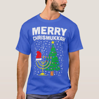Camiseta Hoje não Papais noeis Hanukkah Chanukah Santa Hat