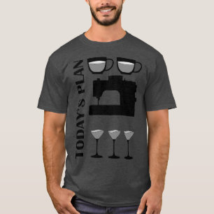 Camiseta Hoje Planeje Vinho De Café