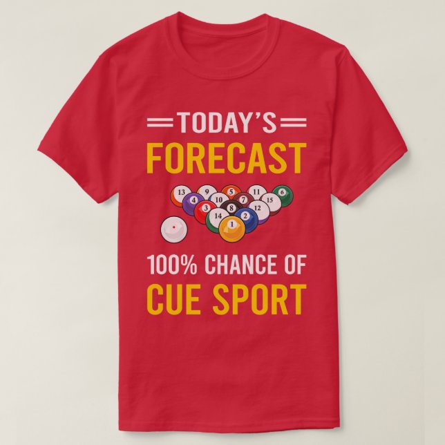 Camiseta Hoje Previsão De Esportes (Frente do Design)