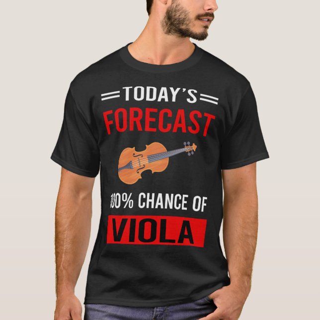 Camiseta Hoje Previsão Violista Viola (Frente)