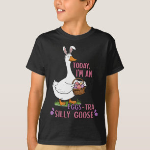 Camiseta Hoje sou um dia de Páscoa de Ovos-Bobo