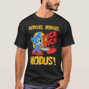 Camiseta Hokus Pokus Fick Dich Modus Homem de Ódio Humano