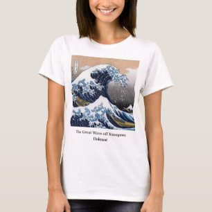 Camiseta Hokusai , "A onda Excelente de Kanagawa"
