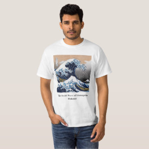Camiseta Hokusai , "A onda Excelente de Kanagawa"