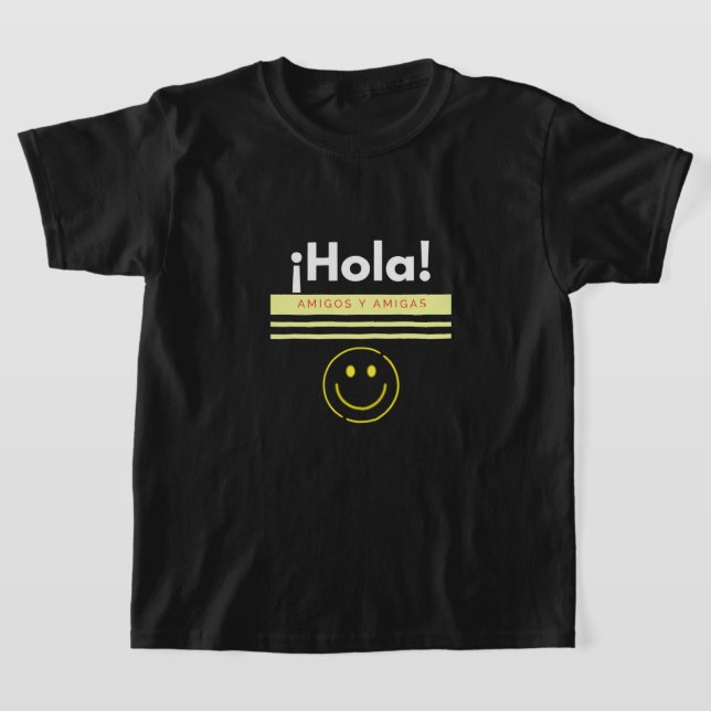 CAMISETA HOLA! AMIGAS (Postura )