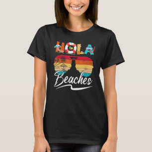 Camiseta Hola Beaches Férias Verão Óculos de sol Mulheres H
