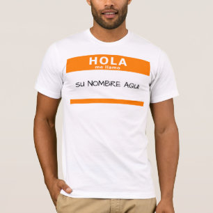 Camiseta hola mim llamo