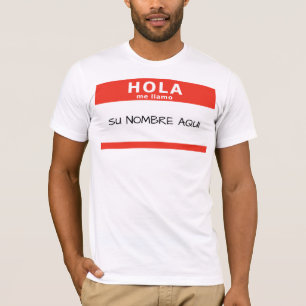 Camiseta hola mim llamo