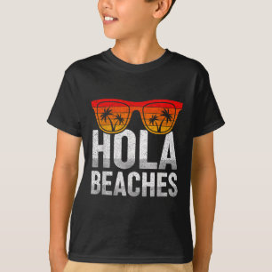 Camiseta Hola Praias Felizes Férias de Verão Homens Present