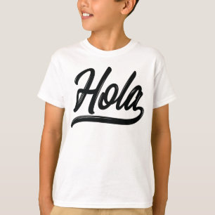 Camiseta Hola Script (Preto)