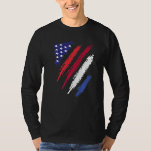 Camiseta Holanda American Grown Flag USA Patriot Herita