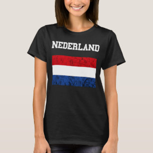 Camiseta Holanda Holanda Bandeira Holandesa Nederland Flag 