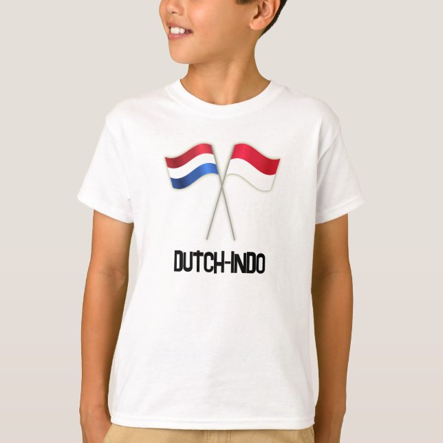 Camiseta Holandês-Indo com Duas Bandeiras (Frente)