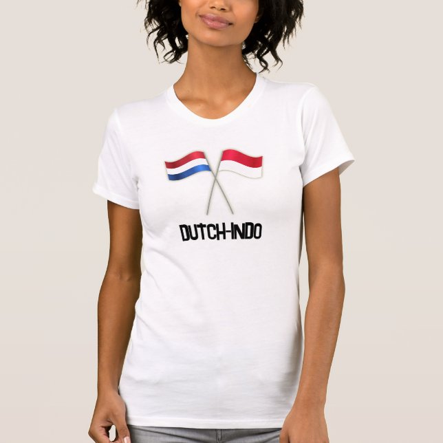 Camiseta Holandês-Indo com Duas Bandeiras (Frente)