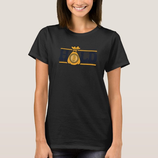 Camiseta Hold Crypto Cryptocurrency Blockchain Crypto Trade (Frente)