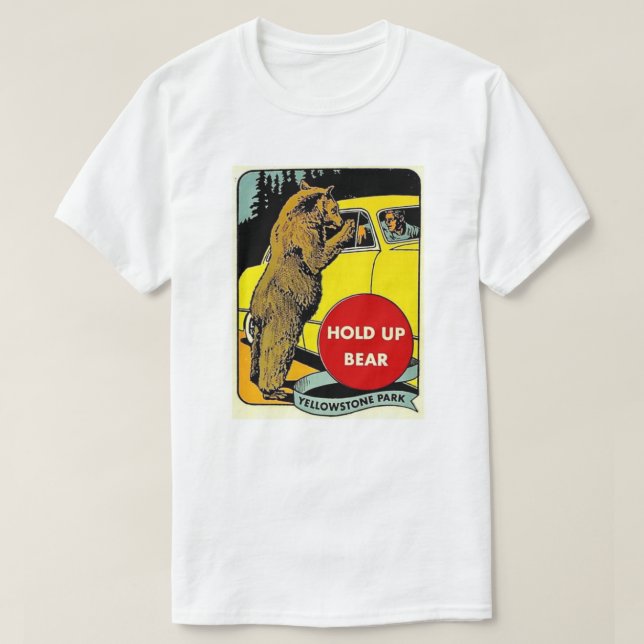 Camiseta Hold Up Bear (Frente do Design)