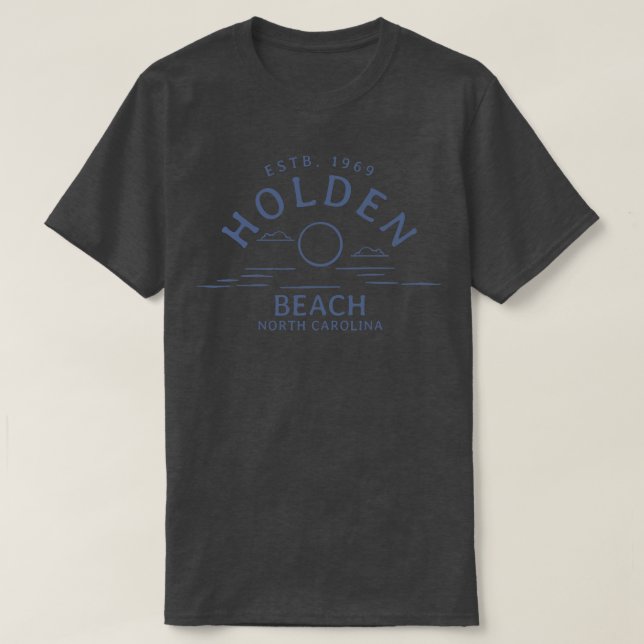 Camiseta Holden Beach North olina 6 (Frente do Design)