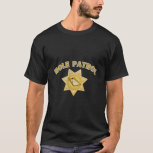 Camiseta Hole Patrol Cornhole Funny Sheriff Star Para Um Mi