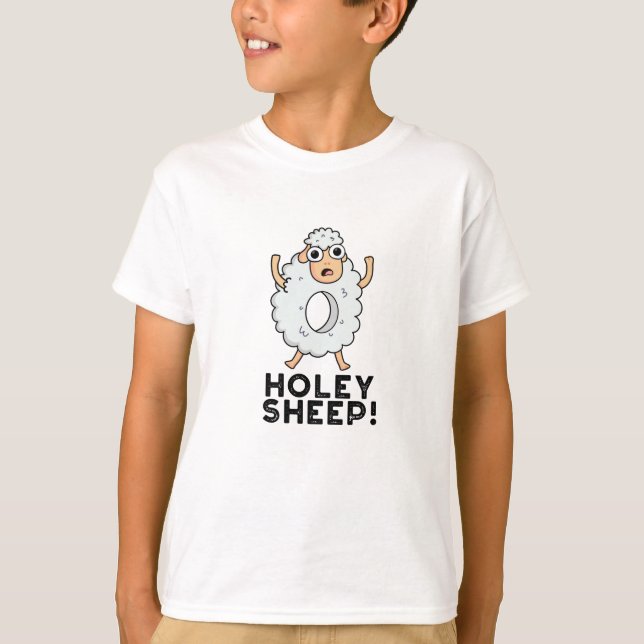 Camiseta Holey Sheep Funny Animal Pun (Frente)