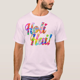 Camiseta Holi Hai! - Espalhe a Mensagem do Holi