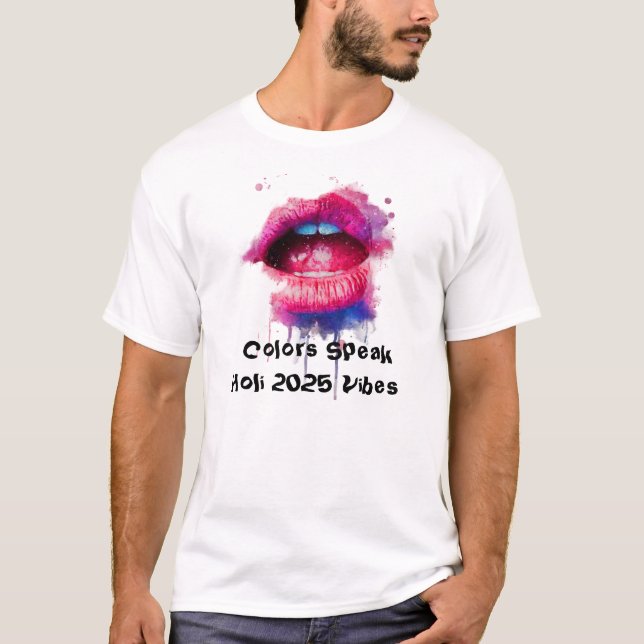 Camiseta Holi-Shirts especiais - Comemora o Festival (Frente)
