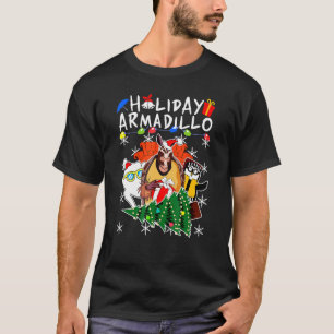 Camiseta Holiday Armadillo Animal Xmas