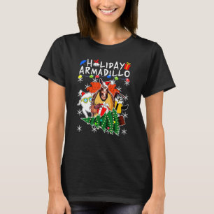 Camiseta Holiday Armadillo Animal Xmas