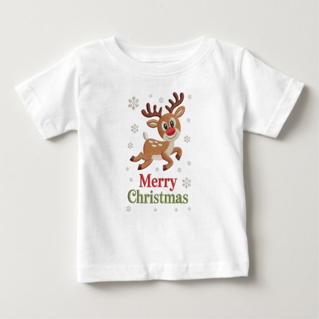 Camiseta Holiday Elegant Soft Merry Christmas Party (Frente)