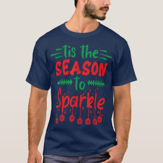 Camiseta Holiday Esta É A Época Para Desi Gráfico De Faísca