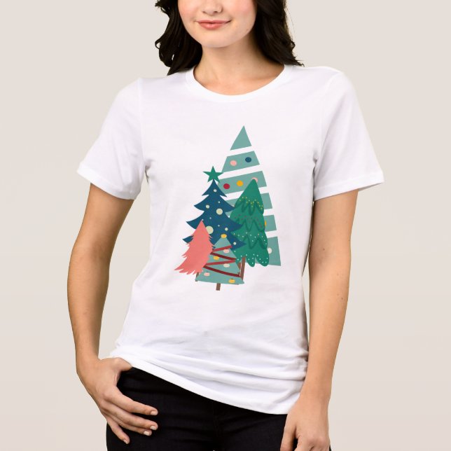 Camiseta Holiday Evergreens Design (Frente)
